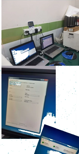 GeneXpert monitoring setup in a health complex laboratory